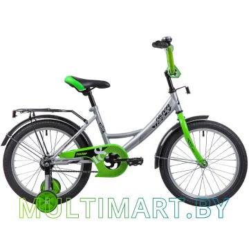 Детский велосипед Novatrack Vector 183VECTOR.SL9 (серебристый/зеленый, 2019)
